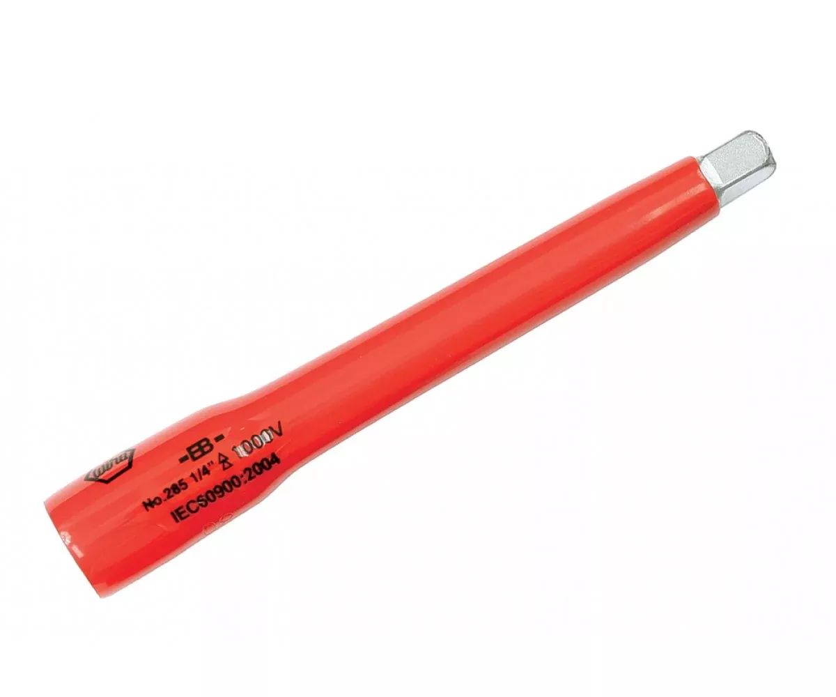 Wiha Tools 12855 Insulated Extension, 1/4 Inch x 100 mm