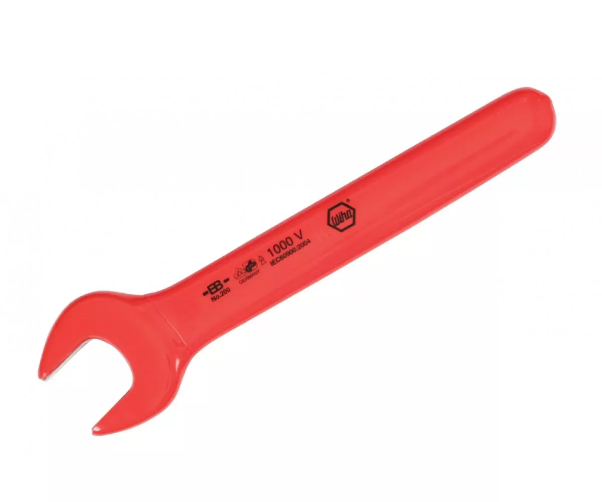 Wiha Tools 20142 Insulated Open End Wrench, 3/4" x 7.0", 15° Angle