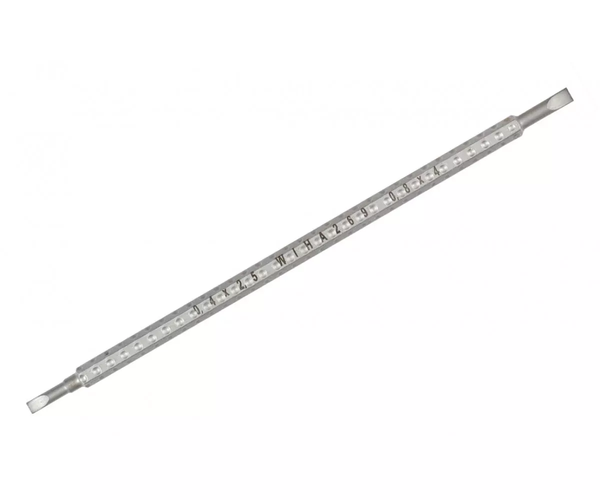 Wiha Tools 26960 System 4 Slotted Reversible Drive-Loc Blade 2.5mm x 4.0mm