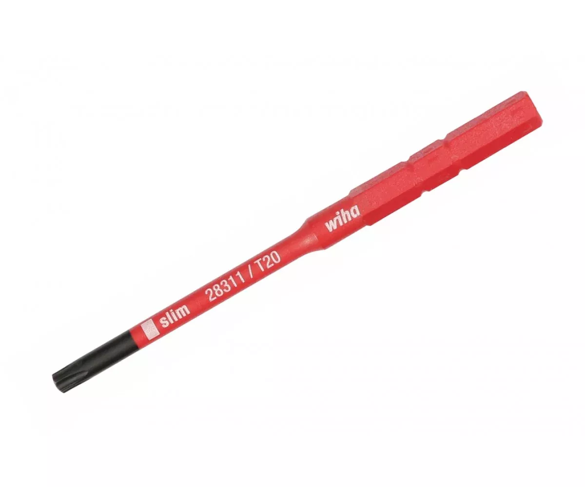 Wiha Tools 28343 T25 x 75mm Insulated Slim TORX Torque Screwdriver Blade
