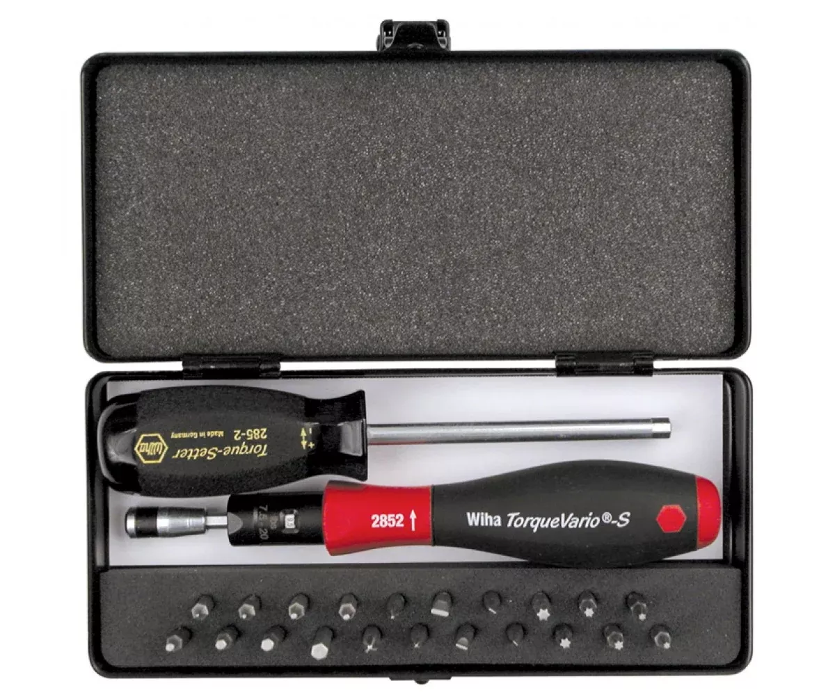 Wiha Tools 28593 24 Piece TorqueVario-S MicroBits Set