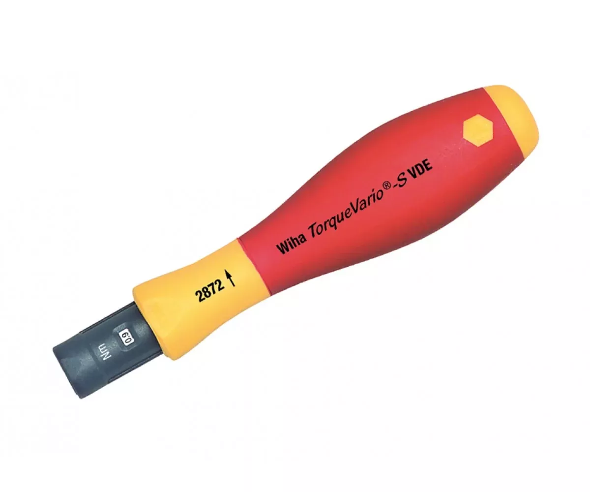 Wiha Tools 28726 Insulated Adjustable TorqueVario-S Handle 10-50 In/lbs