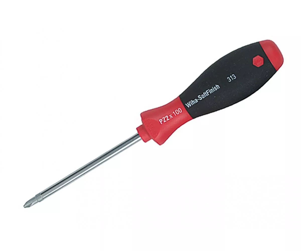 Wiha Tools 31310 SoftFinish Pozidriv Screwdriver, #1 x 80 mm
