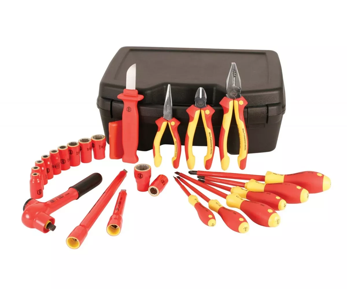 Wiha Tools 31495 Insulated Inch Socket Set, 3/8" Drive, 24 Pc.
