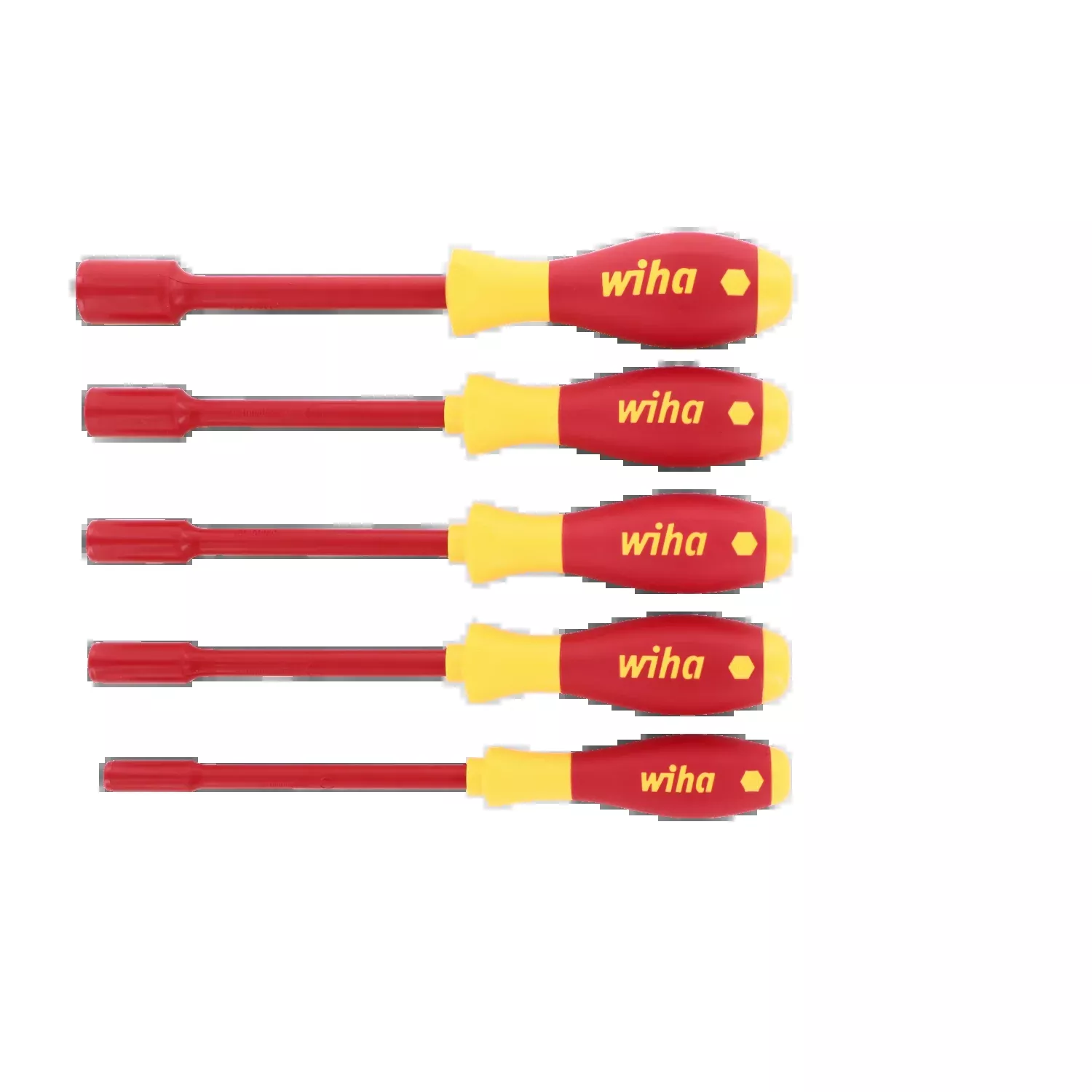 Wiha Tools 32292 Insulated Inch Nut Driver Set, 5 Pc.