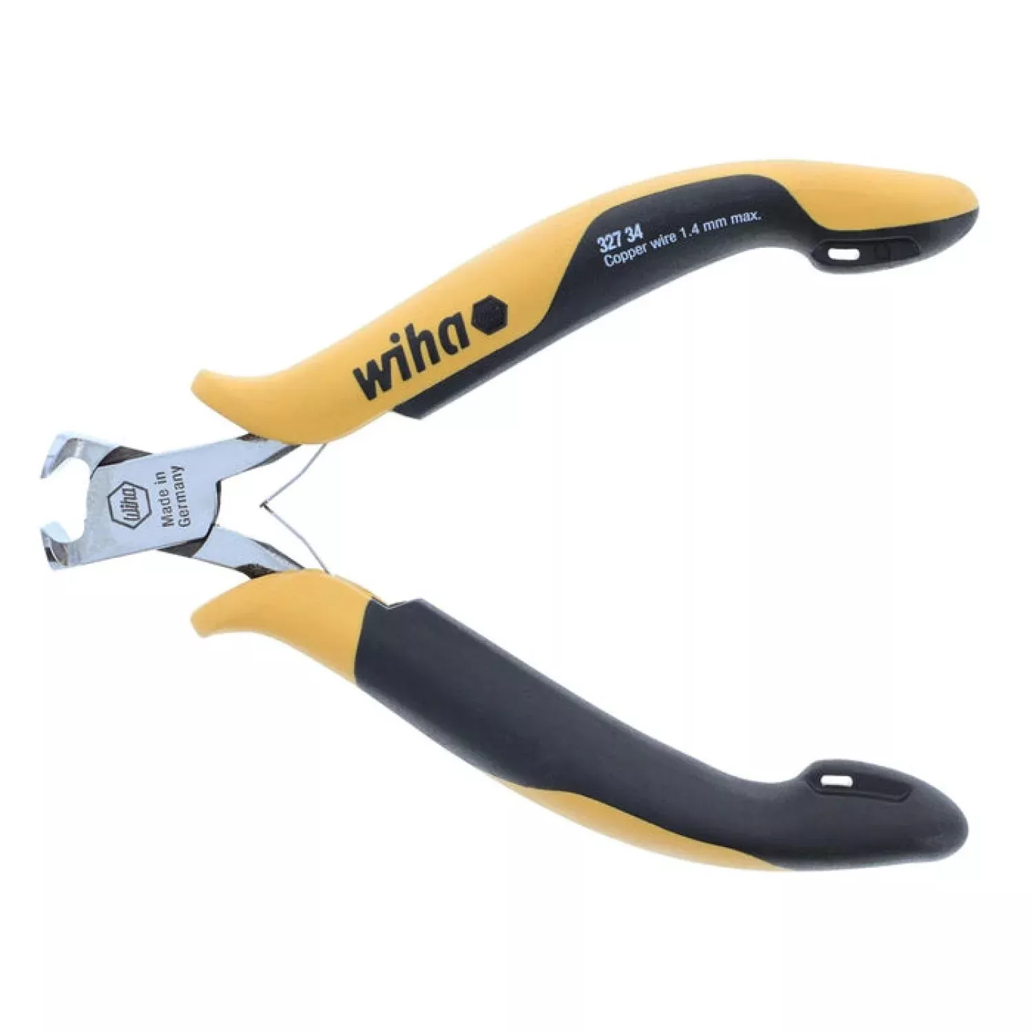 Wiha Tools 32734 End Cutters, Wide Head ESD Safe, Flush