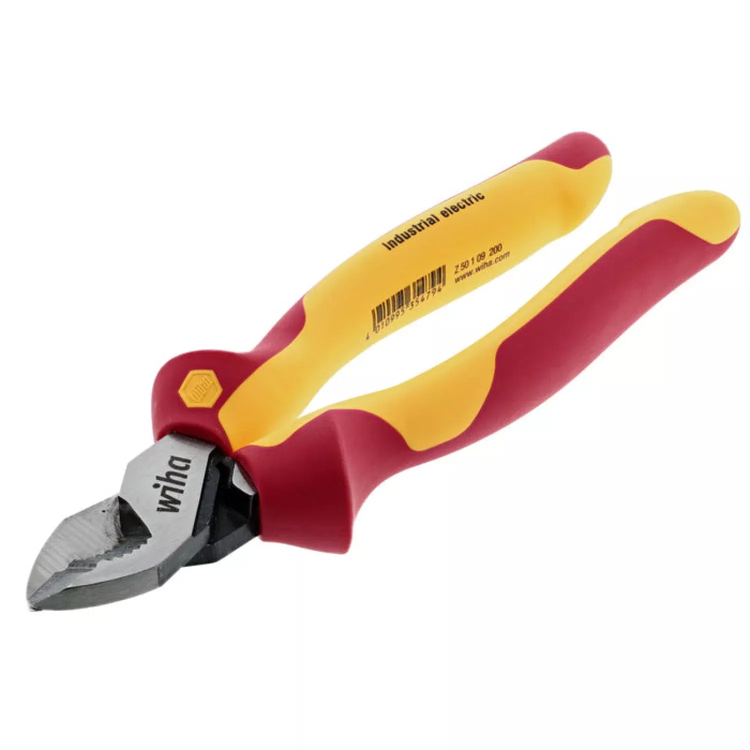 Wiha Tools 32927 Insulated Industrial Serrated Edge Cable Cutters 8"