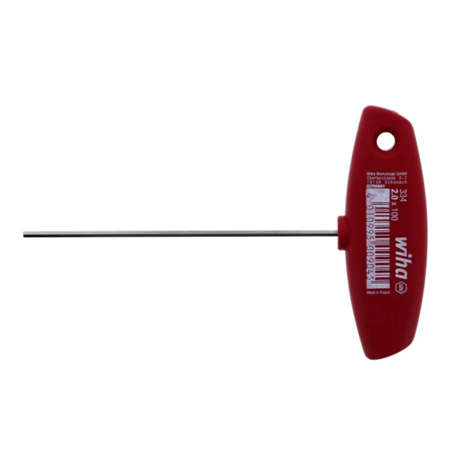 Wiha Tools 33401 Hex T-Handle 2.0 x 100mm