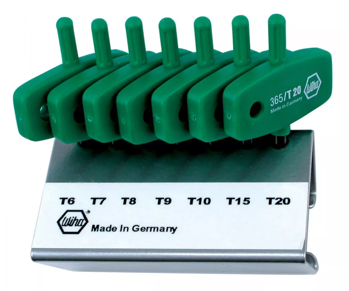 Wiha Tools 36590 Torx Wing Handle 7 Piece Set in Metal Stand