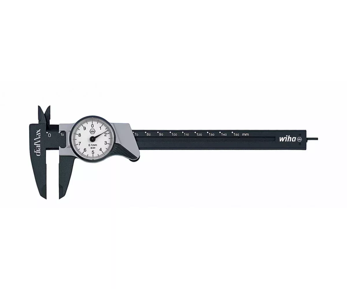 Wiha Tools 41102 Metric 150mm Dial-Max Caliper With 0.1mm Resolution