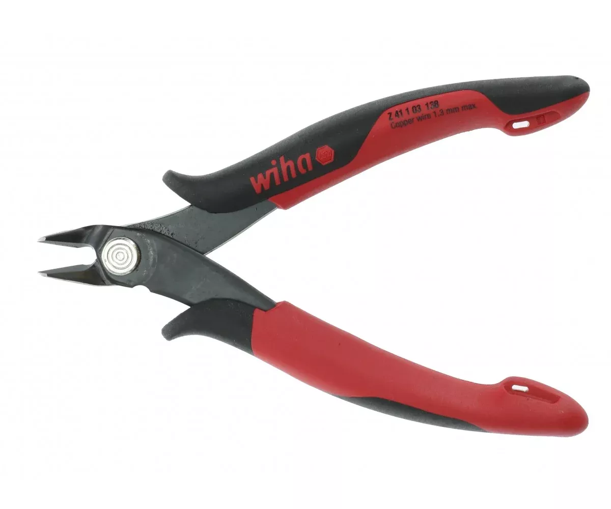 Wiha Tools 56818 Electronic Diagonal Full Flush Wide Pointed Head Cutters