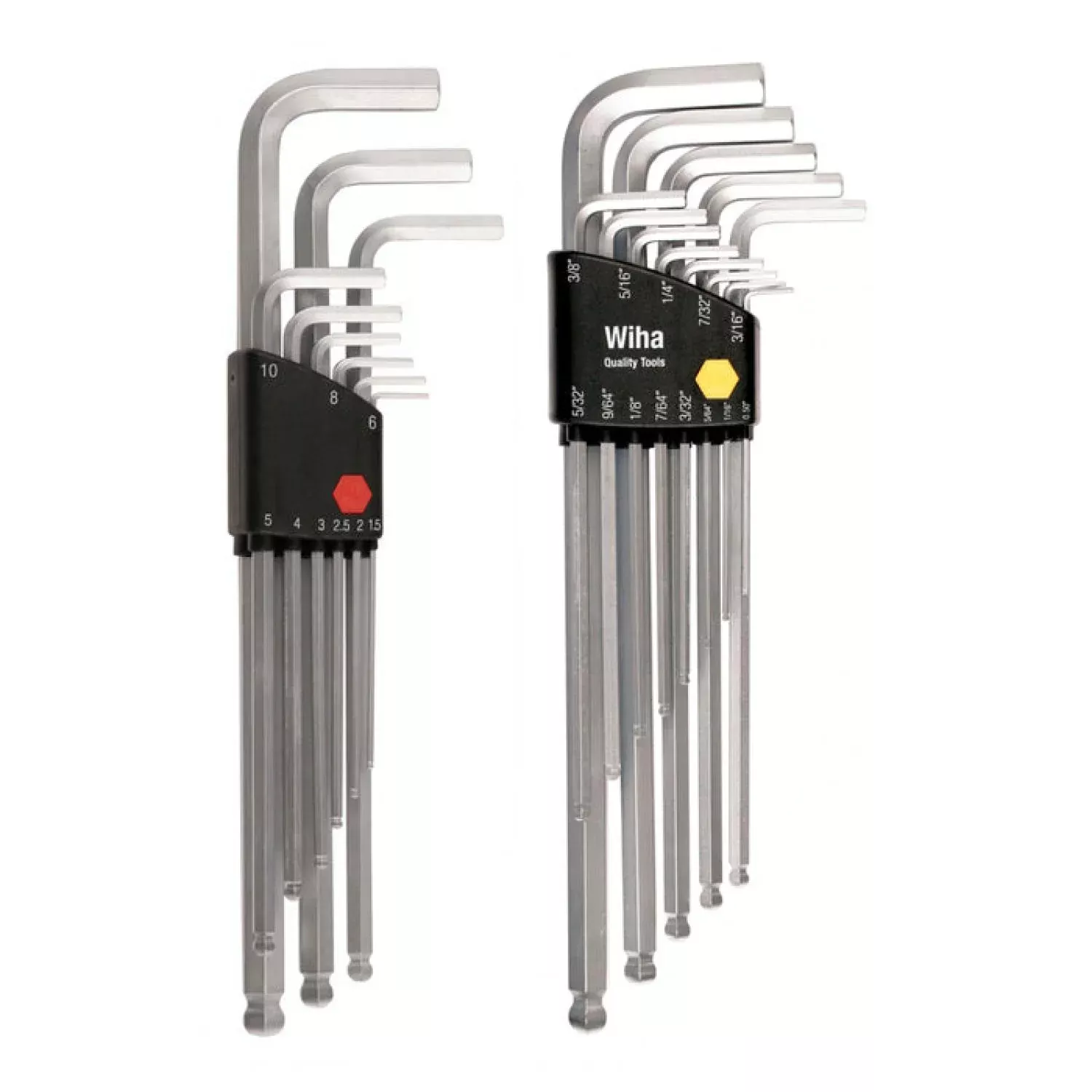 Wiha Tools 66993 Ball End Hex L-Key Chrome Inch/Metric 22 Piece Set