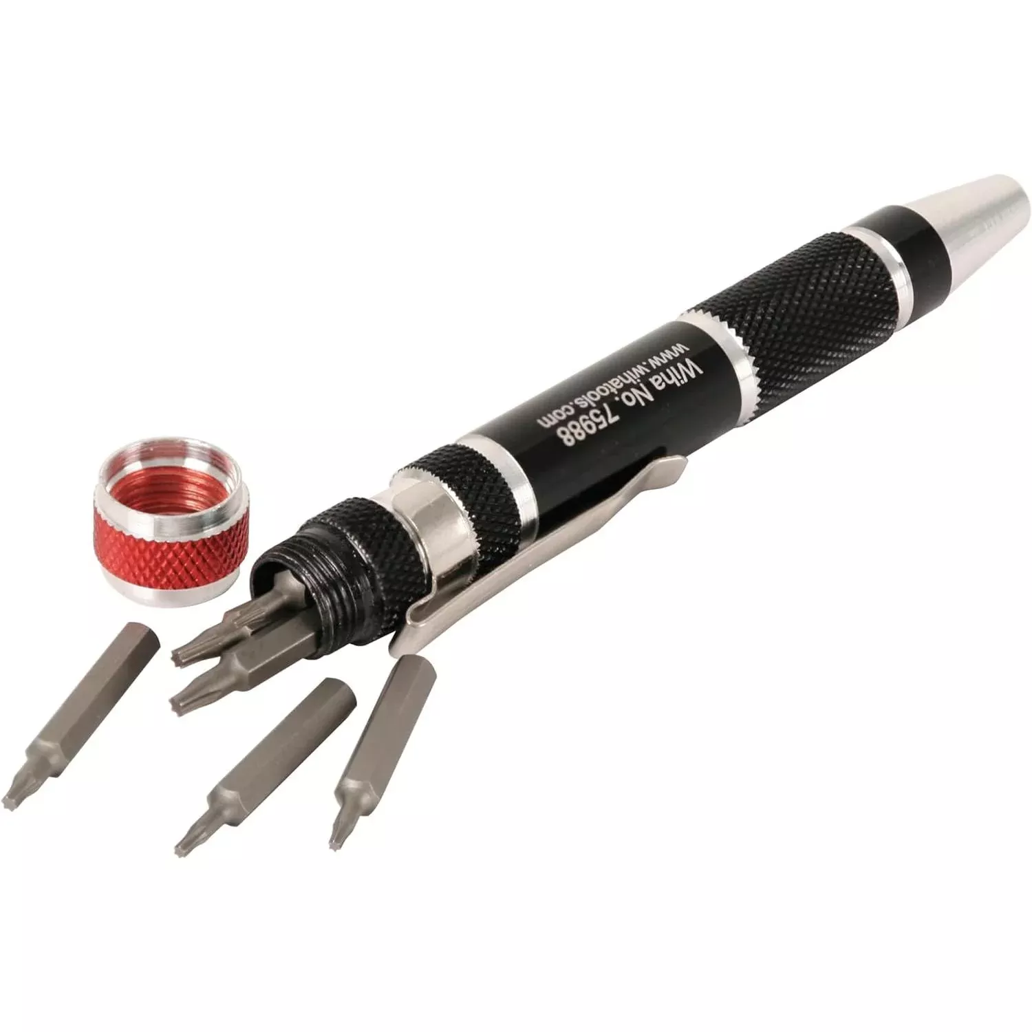 Wiha Tools 75985 7 Piece Pocket Clip Torx MicroBit Set