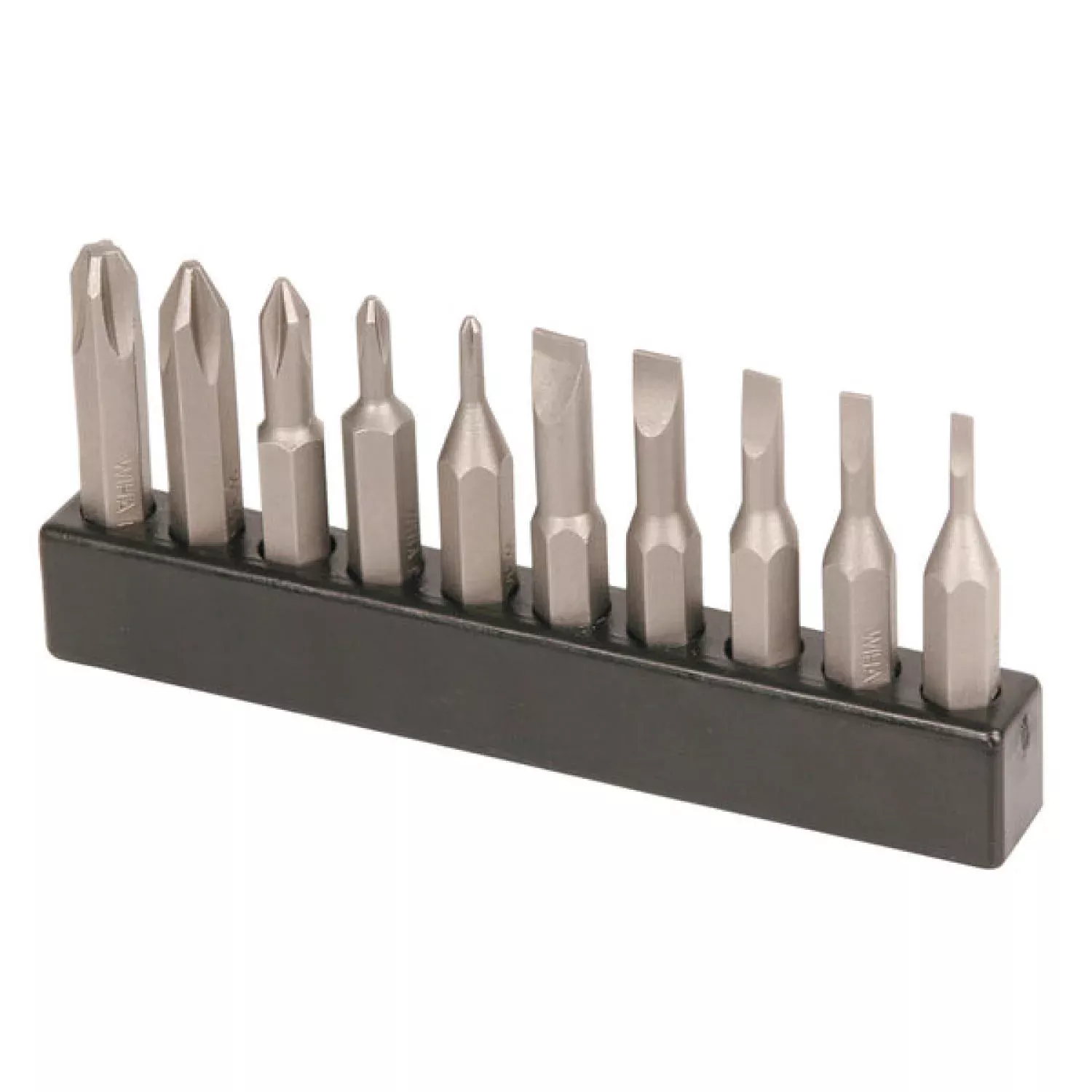 Wiha Tools 75987 Micro Bit Slotted and Phillips, 10 Pc. Pack