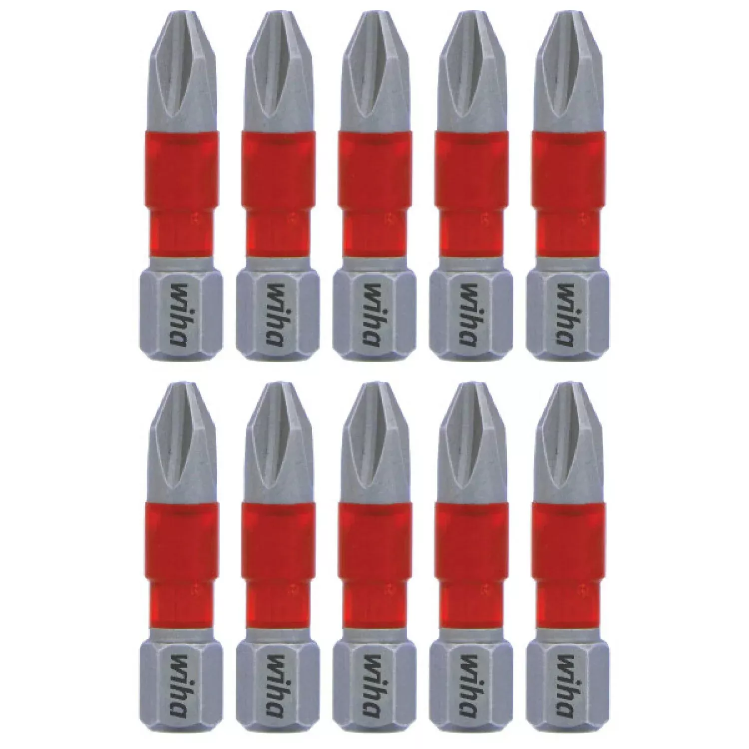 Wiha Tools 76502 MaxxTor Impact Bit Phillips #2 - 29mm - 10 Pack