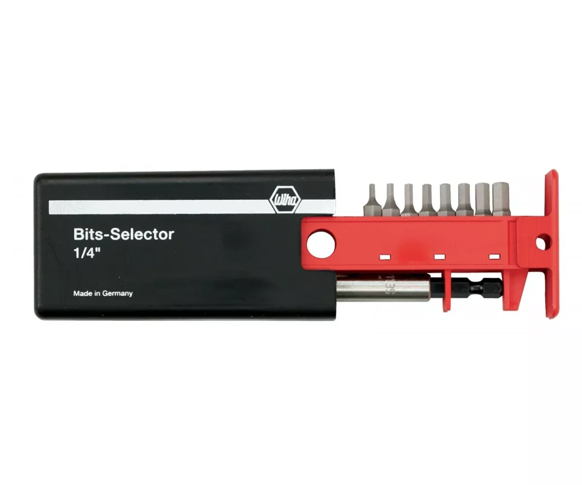 Wiha Tools 79256 9 Piece Hex Bits-Selector and Magnetic Bit Holder Set - 1.5mm - 8.0mm
