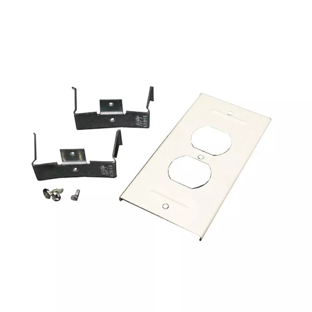 WIREMOLD G3046BE 3000 Series Duplex Receptacle Cover, Gray