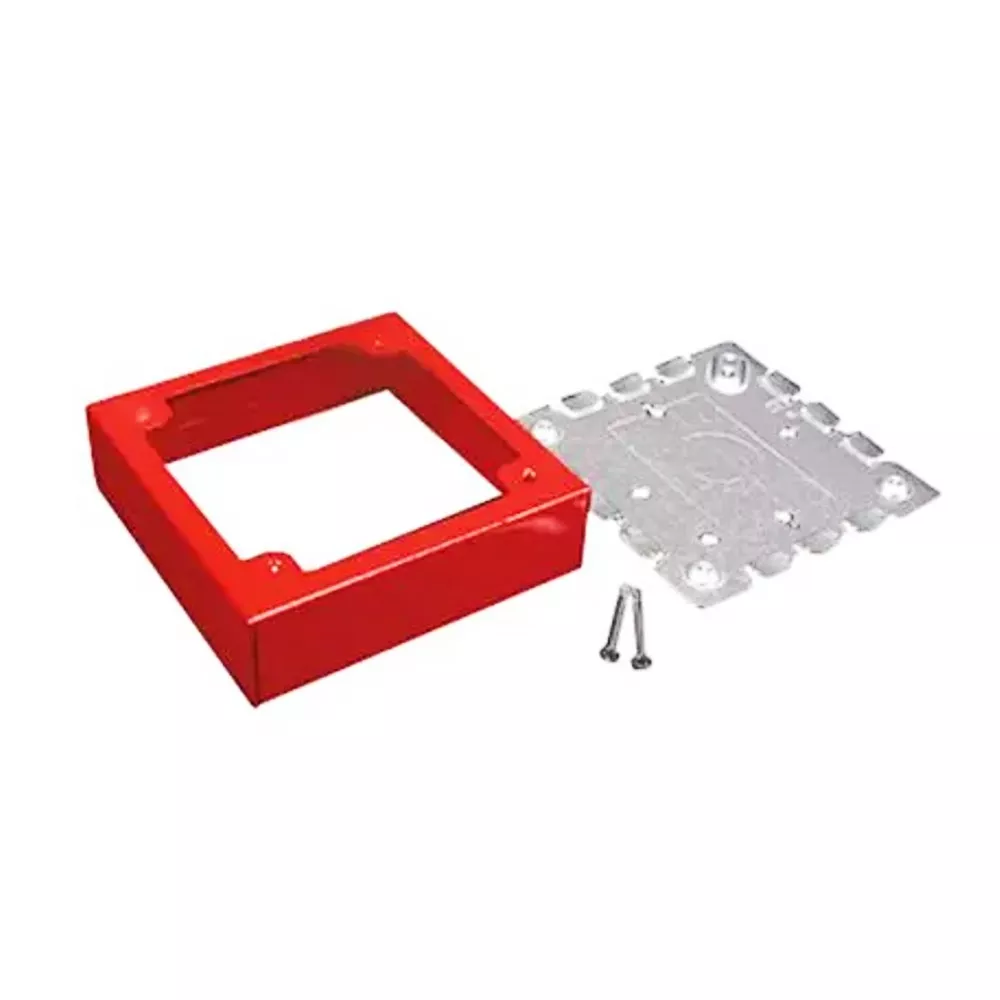 WIREMOLD R5752 500/700 2-Gang Alarm Device Box Fitting, Red