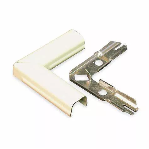 WIREMOLD V511 500 Series Flat Elbow Fitting, Ivory