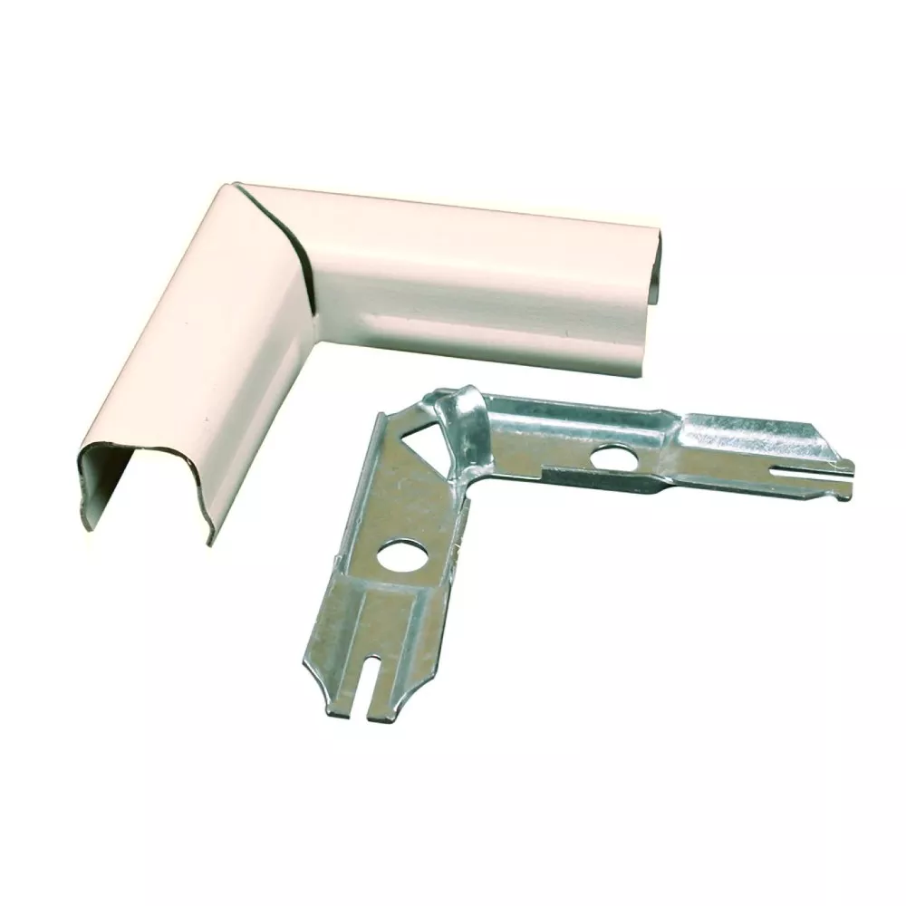 WIREMOLD V711 700 Series Flat Elbow Fitting, Ivory