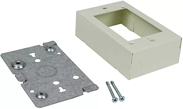 WIREMOLD VC5741 500/700 Series Switch & Receptacle Box Fitting, Ivory