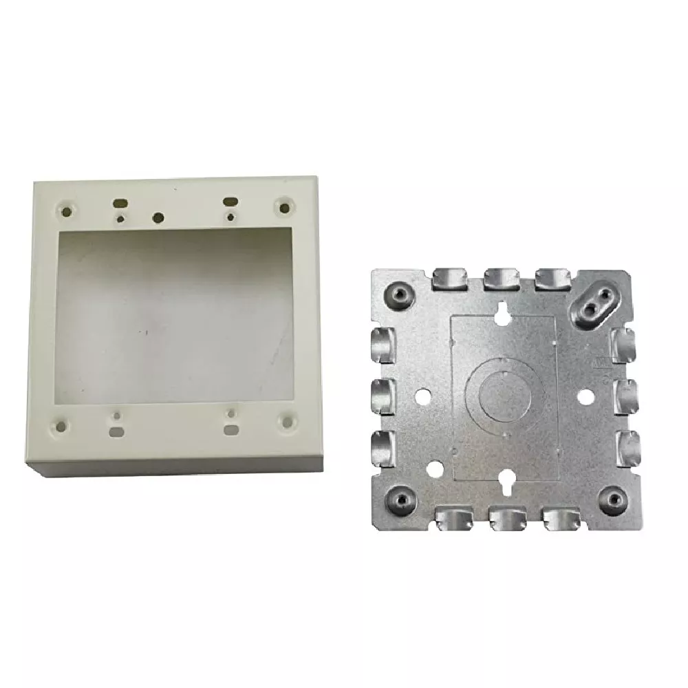 WIREMOLD VC5744-2 500/700 Series 2-Gang Extra Deep Switch & Receptacle Box Fitting, Ivory