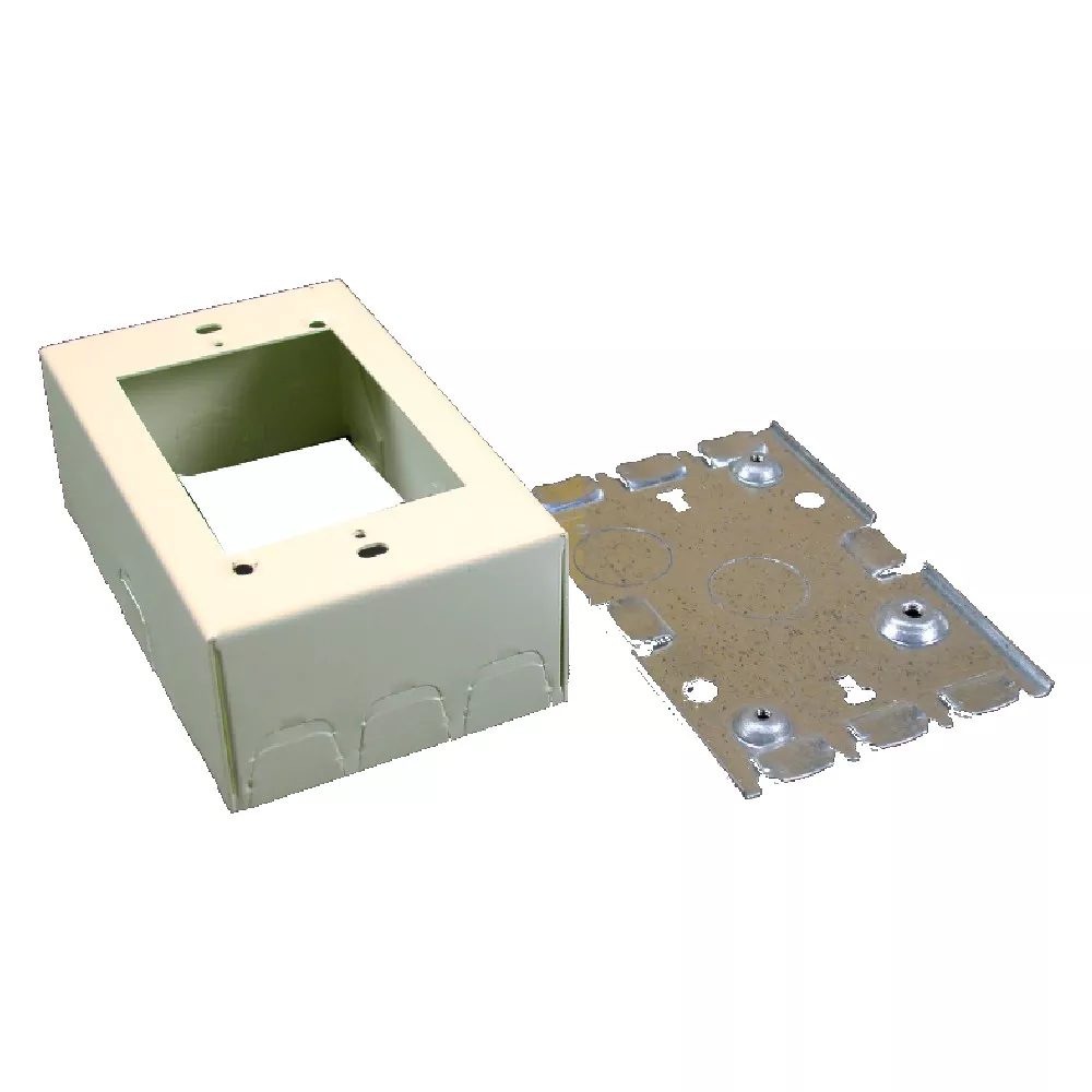 WIREMOLD VC5745 500/700 Series Combination Switch & Receptacle Box Fitting, Ivory