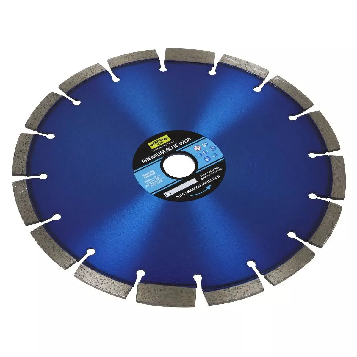 Worksafe by Sealey Premium Blue WDA Diamond Blade Ø230 x 22mm