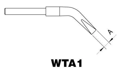 WTA 1 Tip Set Bent 45°