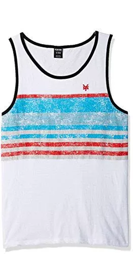 ZOO YORK MEN’S SLEEVELESS NAVI TANK TOP, WHITE, X-LARGE